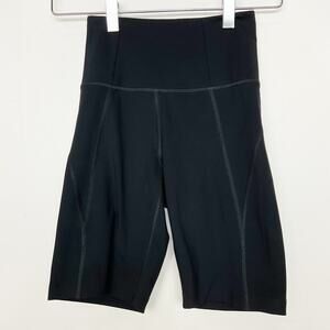 Girlfriend Collective Women's Black Biker Shorts XXS